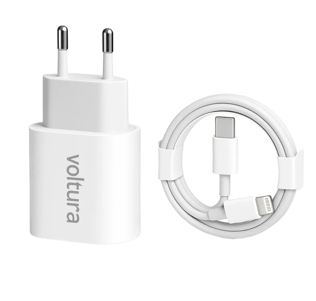 Voltura 20W USB-C Adapter + USB-C til Lightning-kabel
